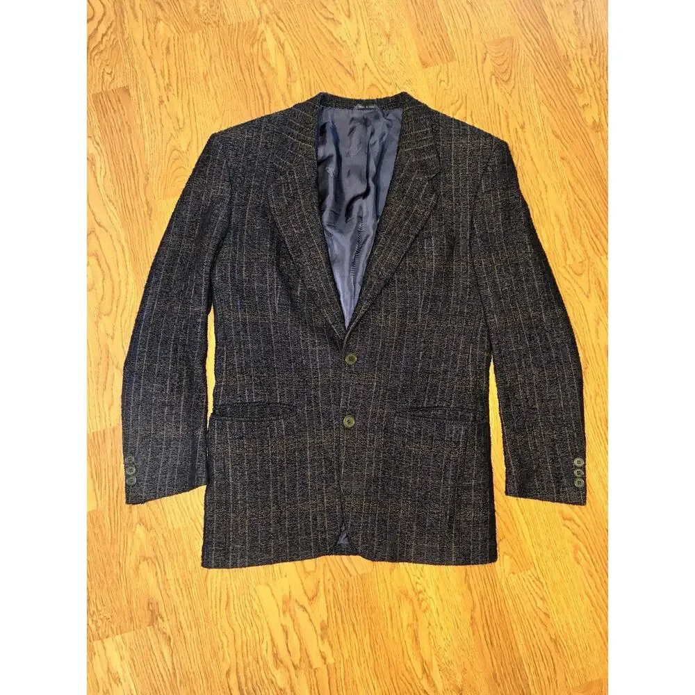 Missoni Uomo Tweed Blazer Mens 48R Wool Woven Made In Italy Wool Silk Mohair